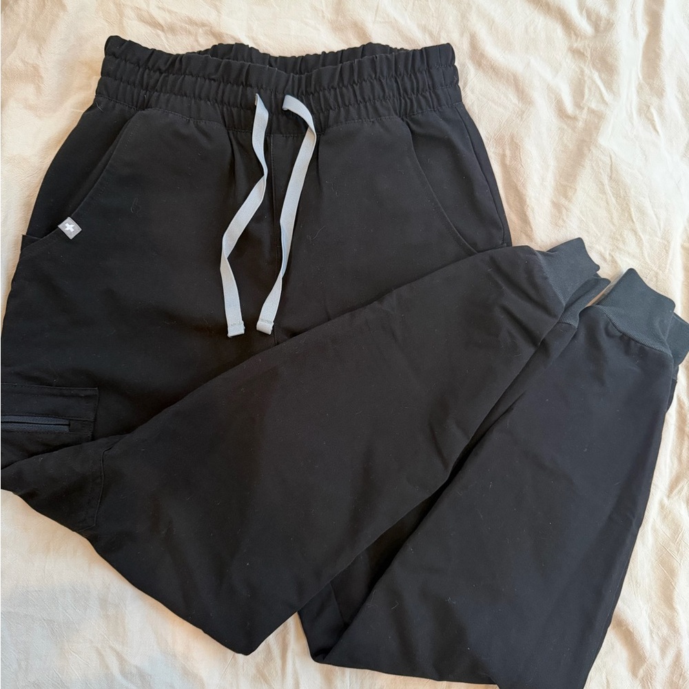 Figs high waisted zamora jogger XSP in black